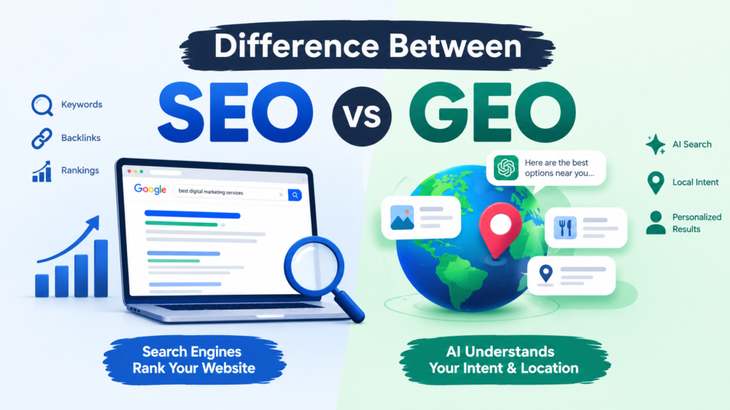 DIfference between seo and geo